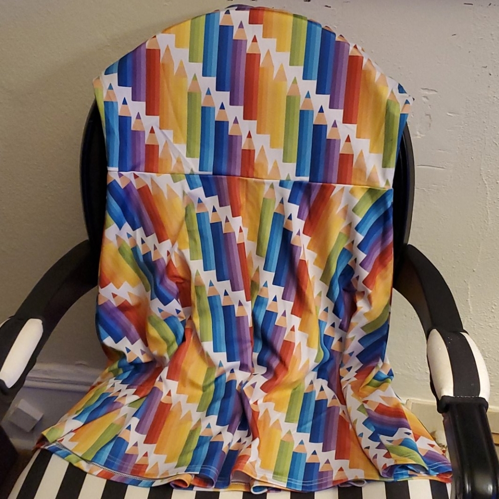 Cowcow rainbow pencil dress